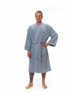 Pánský župan kimono, Fog Blue