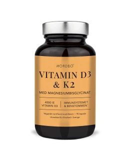 Nordbo Vitamin D3 4000IU a K2 100μg 90 kapslí