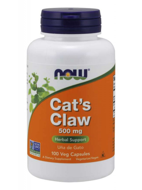 NOW Cat's Claw (Řemdihák plstnatý), 500 mg, 100 rostlinných kapslí