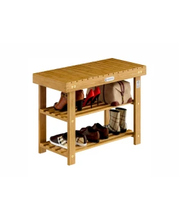 Casaria Akáciový botník s lavicí 70 x 33 x 46 cm
