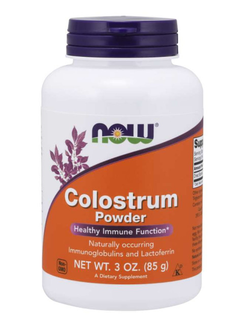 NOW Colostrum (kolostrum) prášek, 85 g