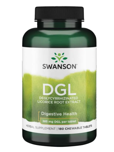 Swanson DGL (deglycyrrhizinovaná lékořice) 386 mg, 180 žvýkacích tablet
