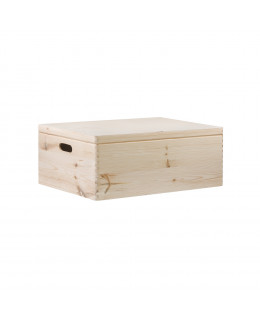 ČistéDřevo Dřevěný box s víkem 60 x 40 x 23 cm