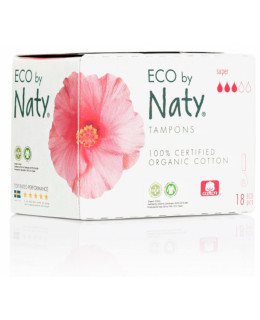 Naty Dámské ECO tampóny - super (18 ks)