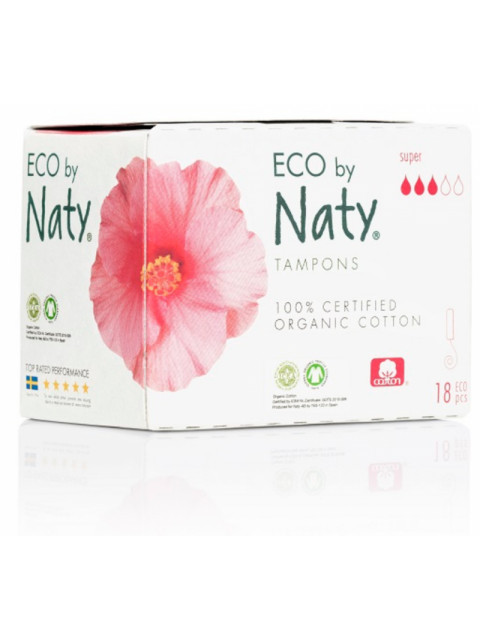 Naty Dámské ECO tampóny - super (18 ks)