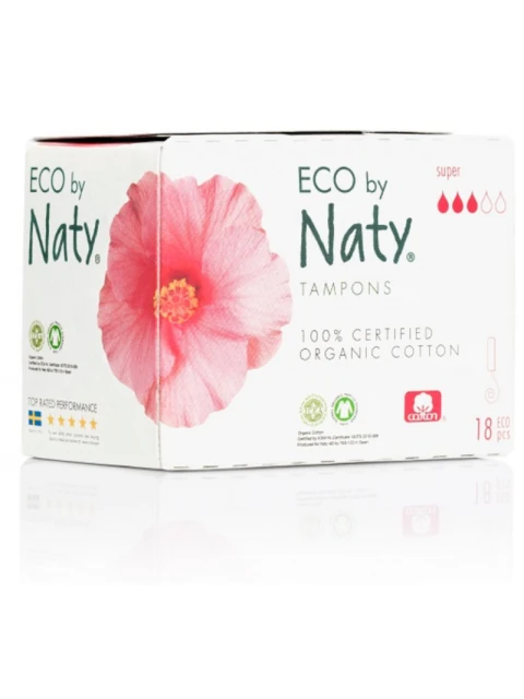 Naty Dámské ECO tampóny - super (18 ks)