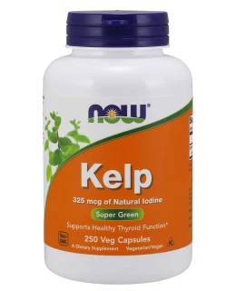 NOW Kelp, Přírodní Jód, 325 ug, 250 rostlinných kapslí