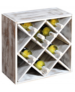 Kesper Dřevěný stojan na víno IV - 50 x 50 x 25 cm