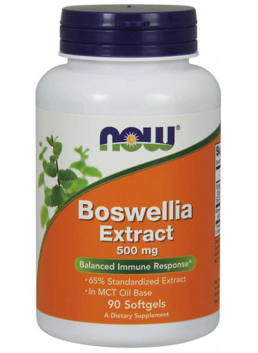 NOW Boswellia Extrakt, 500 mg, 90 softgelových kapslí