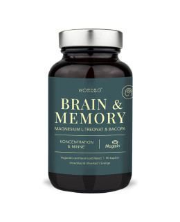 Nordbo Brain and Memory 90 kapslí (Magtein® and Bacopa)