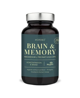 Nordbo Brain and Memory 90 kapslí (Magtein® and Bacopa)