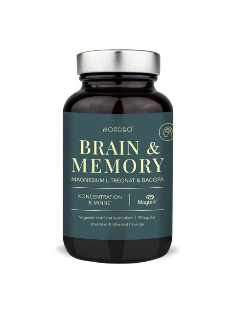 Nordbo Brain and Memory 90 kapslí (Magtein® and Bacopa)