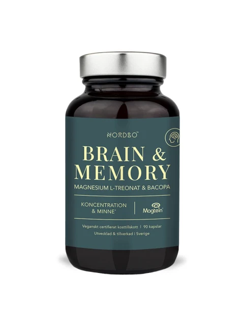 Nordbo Brain and Memory 90 kapslí (Magtein® and Bacopa)