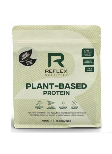 Reflex Plant Based Protein, 600 g - double chocolate (Stevia)