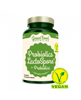 GreenFood Probiotika LactoSpore® + Prebiotics 60 kapslí