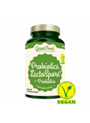 GreenFood Probiotika LactoSpore® + Prebiotics 60 kapslí