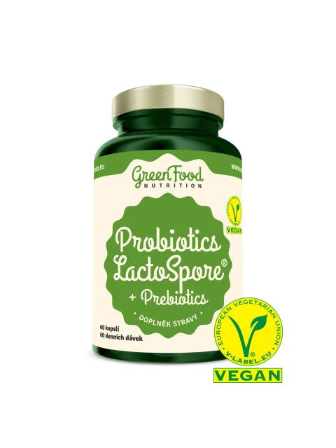 GreenFood Probiotika LactoSpore® + Prebiotics 60 kapslí