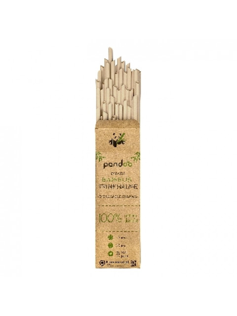 Pandoo Jednorázové bambusové brčko 50 ks