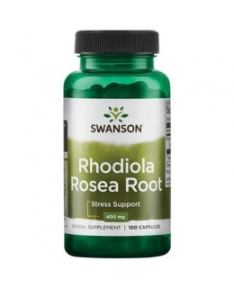 Swanson Rhodiola Rosea Root (Rozchodnice růžová), 400 mg, 100 kapslí