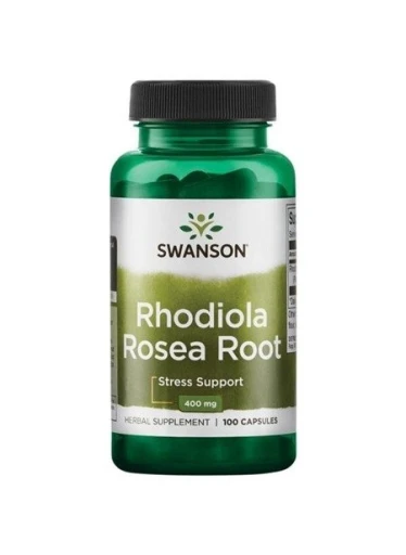 Swanson Rhodiola Rosea Root (Rozchodnice růžová), 400 mg, 100 kapslí