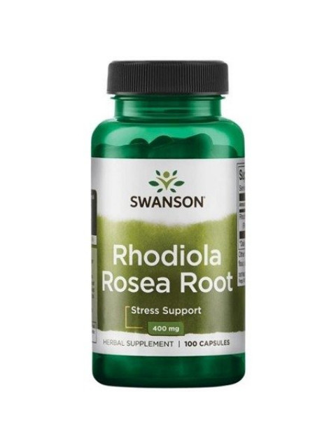 Swanson Rhodiola Rosea Root (Rozchodnice růžová), 400 mg, 100 kapslí