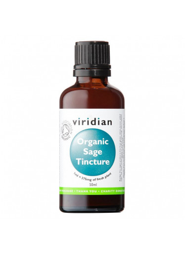 Viridian Sage Tincture Organic (Šalvěj lékařská Bio tinktura), 50 ml