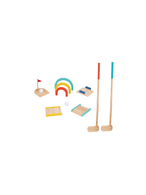 TookyToy Dřevěný dětský minigolf