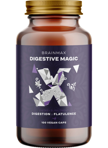 BrainMax Digestive Magic, Podpora trávení, 100 rostlinných kapslí