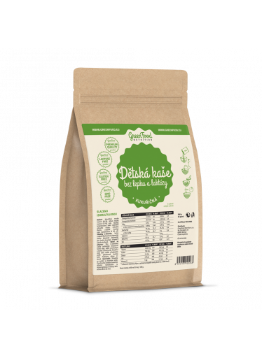 GreenFood Dětská KUKUŘIČNÁ kaše bez lepku a laktózy 500g