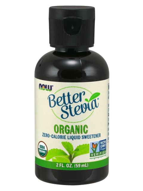 NOW Better Stevia Liquid, Organic, 59 ml