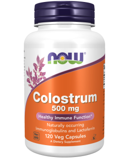 NOW Colostrum (kolostrum) 500 mg, 120 rostlinných kapslí