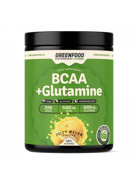 GreenFood Performance BCAA + Glutamine 420g - Meloun - EXPIRACE 9/23