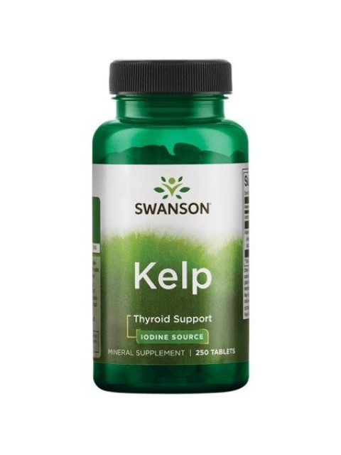 Swanson Kelp (Organický jód), 225 mcg, 250 tablet - EXPIRACE 6/2024