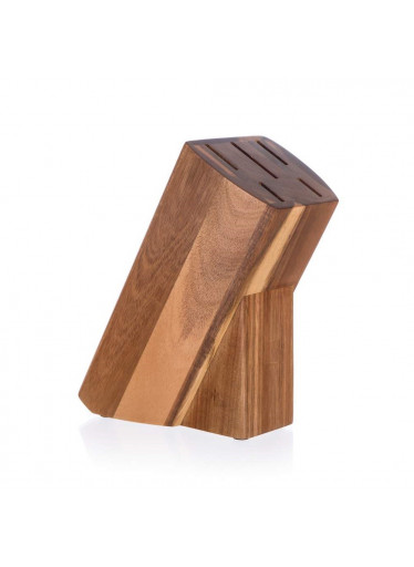 ČistéDřevo Dřevěný stojan na nože BRILLANTE akácie - 23 x 11 x 10 cm