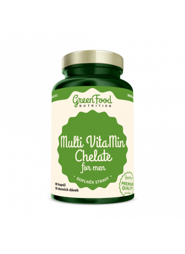 GreenFood Multi VitaMin Chelát pro muže 90 kapslí