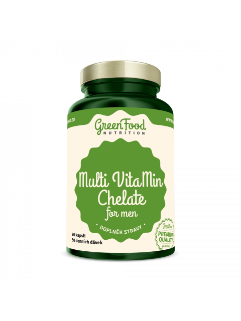 GreenFood Multi VitaMin Chelát pro muže 90 kapslí