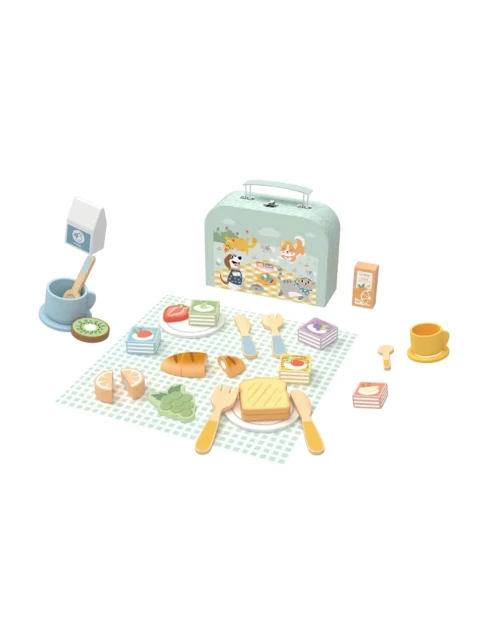 TookyToy Dřevěný piknikový set