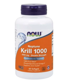 NOW Krill Oil Neptune (olej z krilu), 1000 mg, 60 softgel kapslí