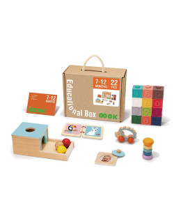 TookyToy Montessori vzdělávací box pro děti 7-12 měsíců