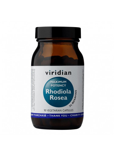 Viridian Rhodiola Rosea Maximum Potency (Rozchodnice růžová), 90 kapslí