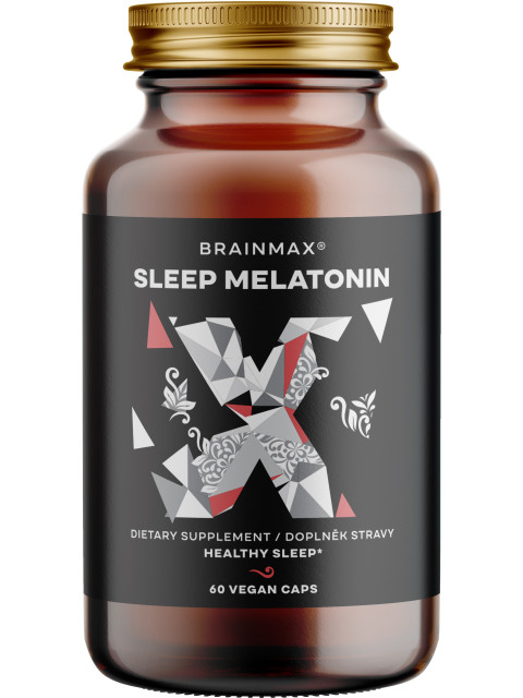 BrainMax Sleep Melatonin, 60 rostlinných kapslí