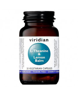 Viridian L-Theanine and Lemon Balm (L-Theanin s meduňkou), 30 kapslí