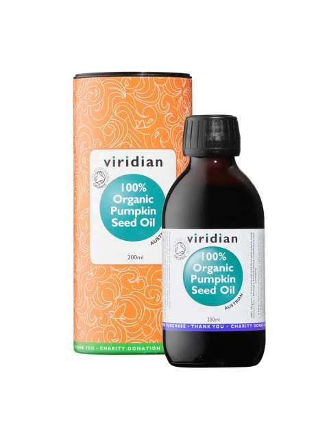 Viridian Pumpkin Seed Oil (Olej z dýňových semínek Bio) Organic, 200 ml - EXPIRACE 7/2025