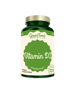 GreenFood GreenFood Vitamin D3 60 kapslí - EXPIRACE 11/2023