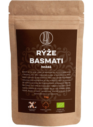 BrainMax Pure Rýže - hnědá, Basmati BIO, 1kg