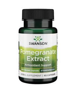 Swanson Pomegranate Extract (Extrakt z granátového jablka) – standardizovaný, 250 mg, 60 kapslí - EXPIRACE 4/2026