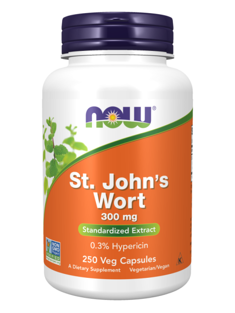 NOW St. John's Wort (Třezalka tečkovaná), 300 mg, 250 rostlinných kapslí