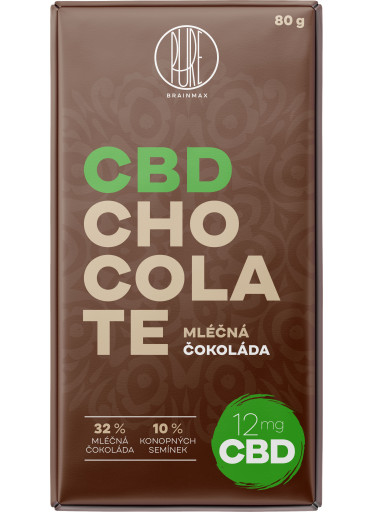BrainMax Pure CéBéDé Chocolate mléčná, 80 g
