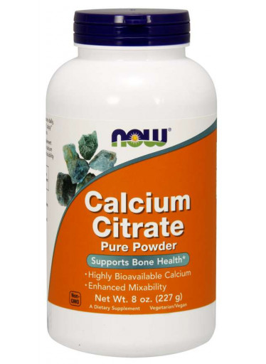 NOW Calcium Citrate Pure Powder, (Vápník čistý prášek), 227g