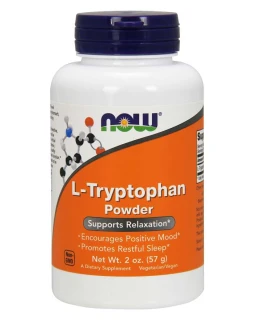 NOW L-Tryptophan Powder, L-Tryptofan prášek, 57g